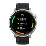 Reloj T8 Gris + Pulsera cuero negro