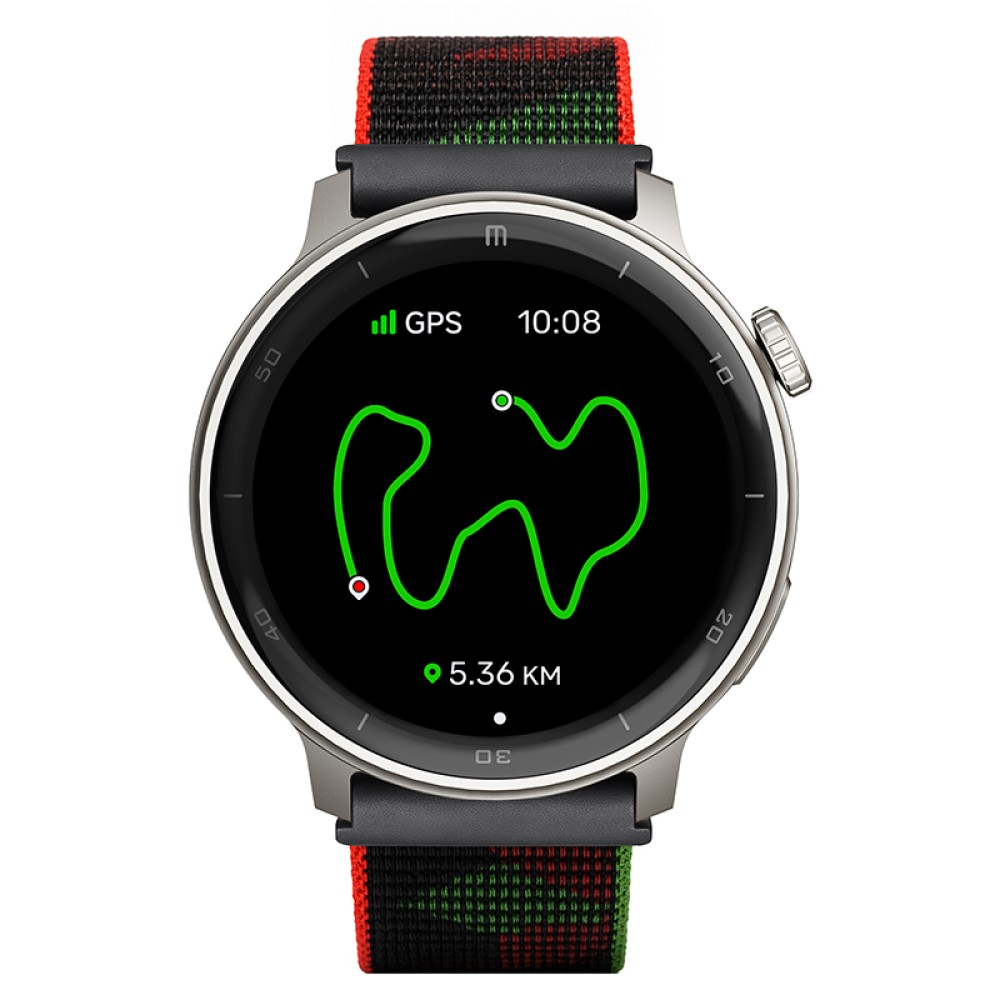 Reloj T8 Gris + Pulsera velcro negro verde-rojo