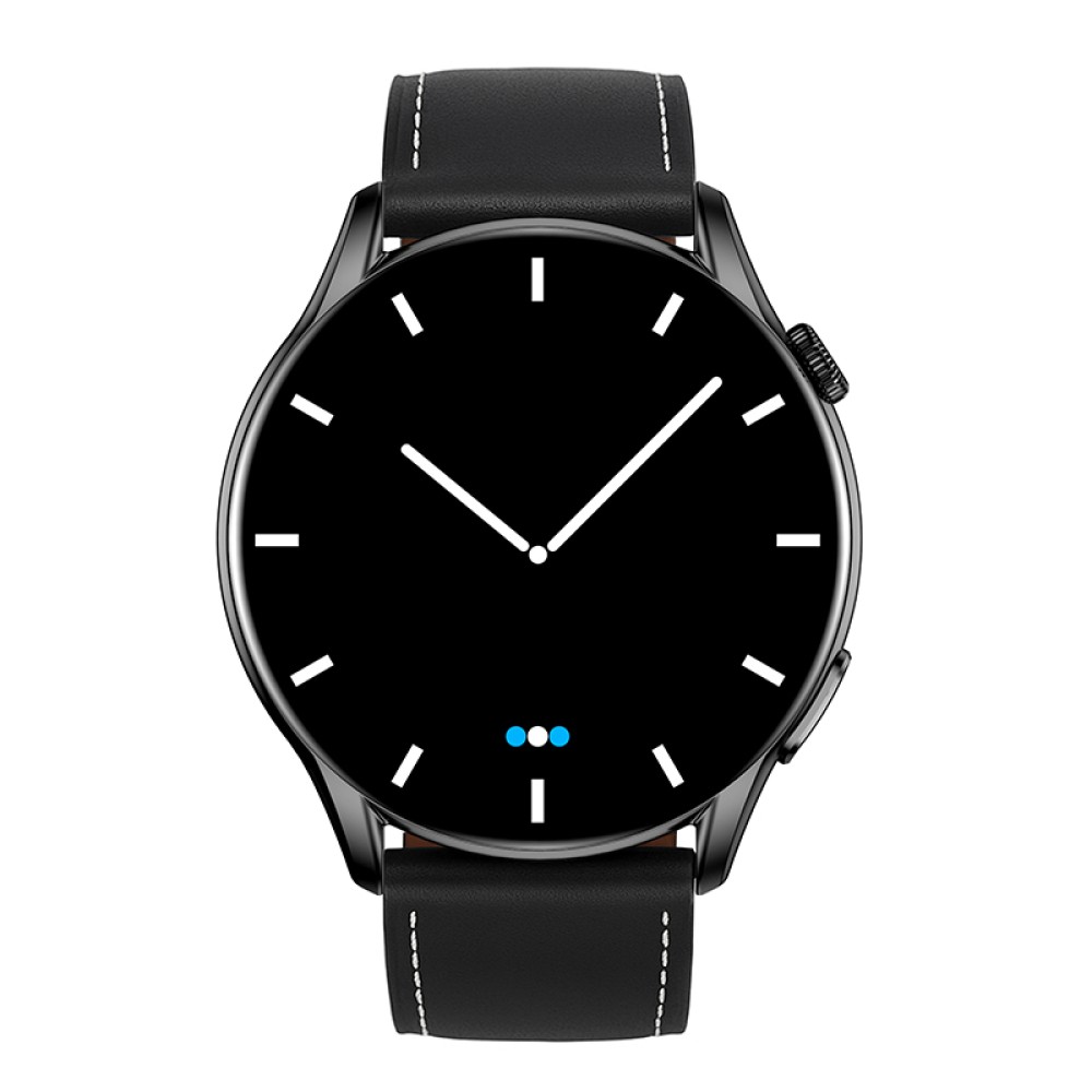 Reloj T7 Negro + Pulsera cuero negro